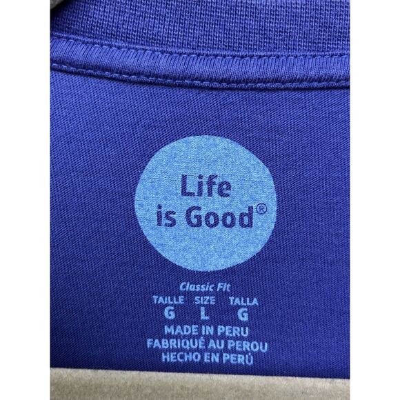 Life Is Good T Shirt Mens Large Blue This Is Only A Drill Graphic Print Colorful - Picture 4 of 8